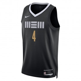 Camiseta Hombre NBA Memphis Grizzlies Steven Adams 2023-24 Nike City Edition Negro Swingman